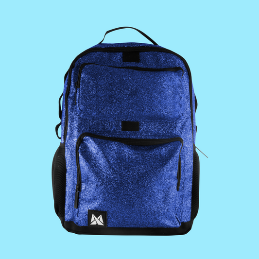 Marquee Glitter Backpack - Cobalt