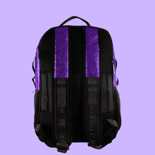 Marquee Glitter Backpack - Grape