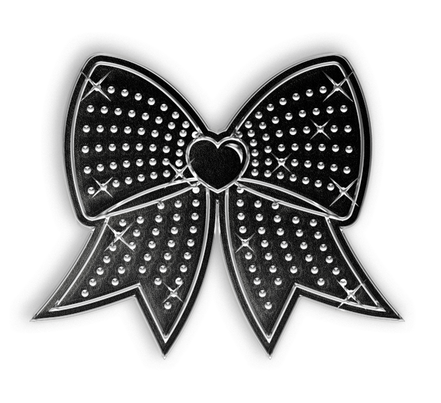 Jumbo Bow Pin - Black