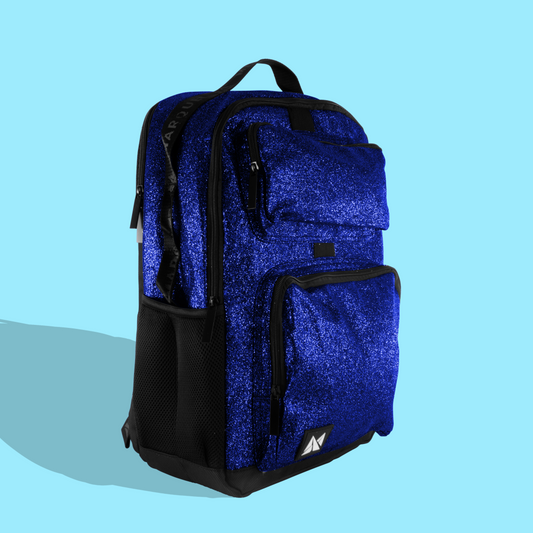 Marquee Glitter Backpack - Cobalt