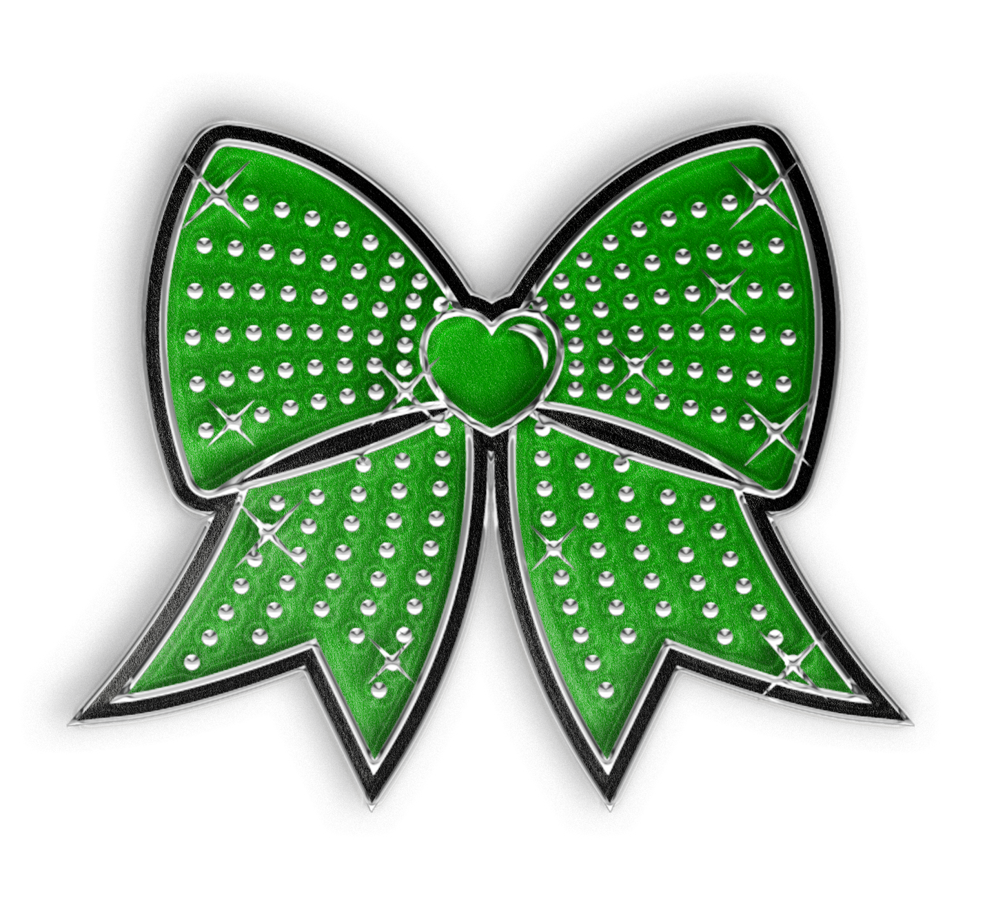 Jumbo Bow Pin - Green