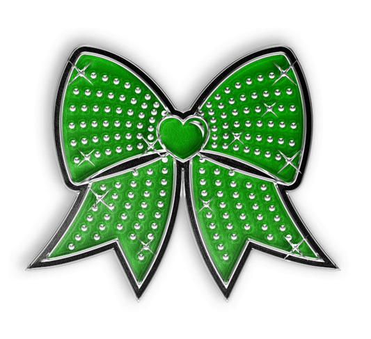 Jumbo Bow Pin - Green