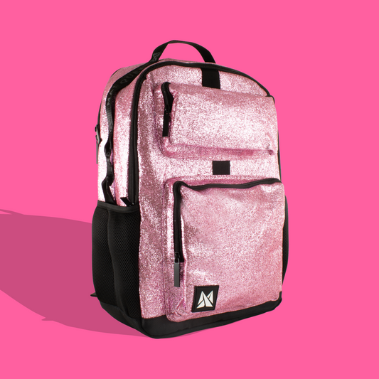 Marquee Glitter Backpack - Cotton Candy