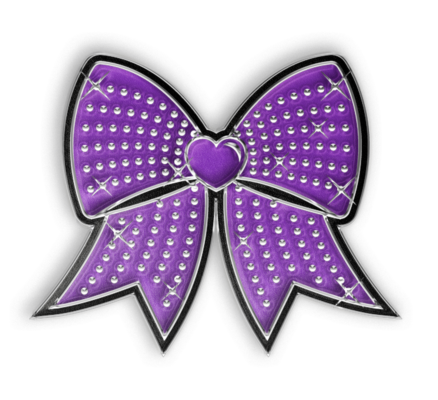 Jumbo Bow Pin - Purple