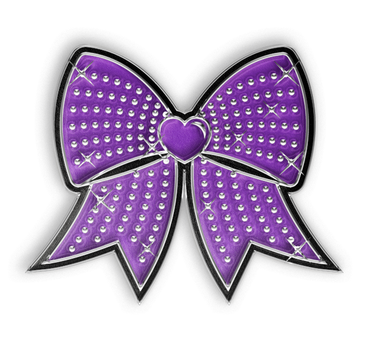Jumbo Bow Pin - Purple