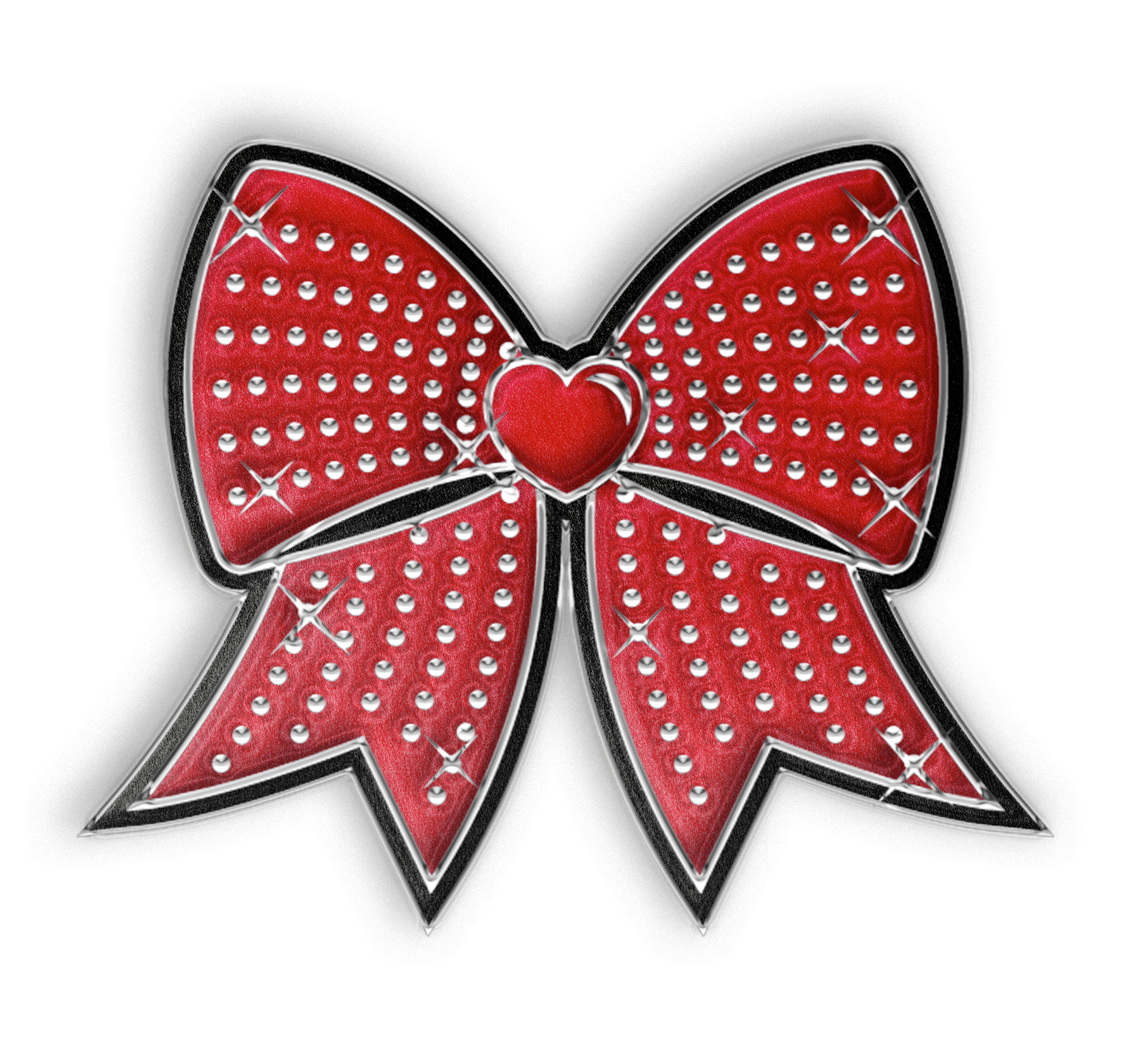 Jumbo Bow Pin - Red