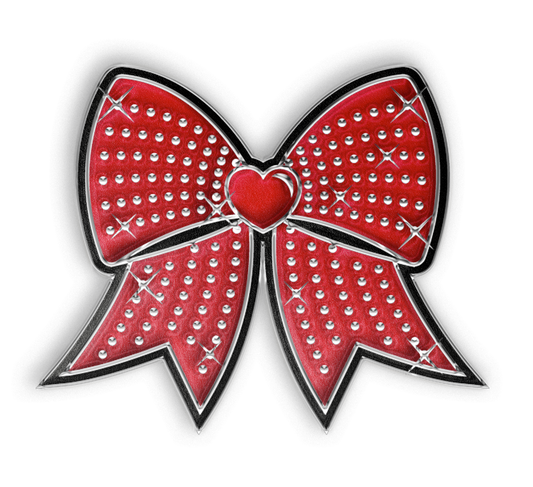 Jumbo Bow Pin - Red