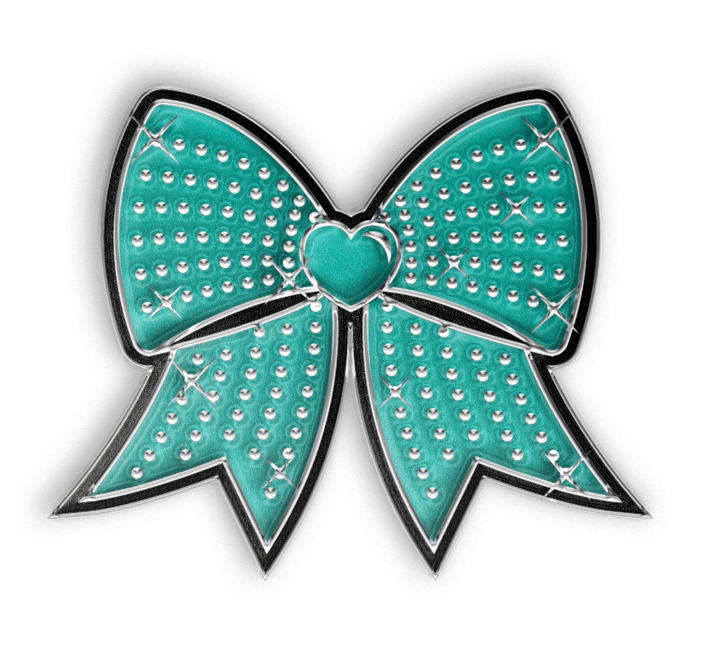 Jumbo Bow Pin - Teal