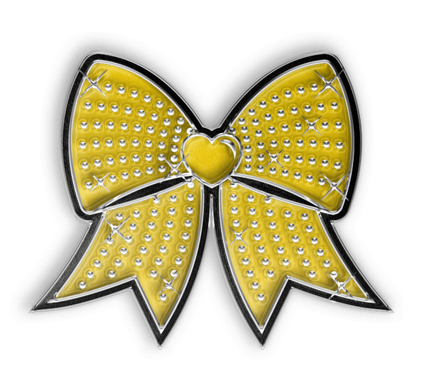 Jumbo Bow Pin - Yellow